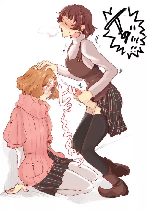 Makoto blows a load on Haru’s face (wodsum)