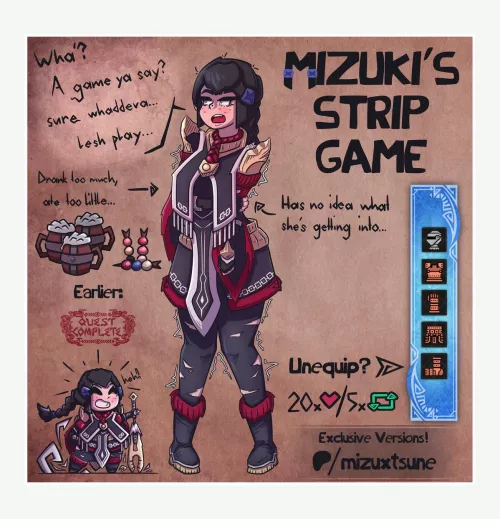 Mizuki’s strip game / Part ons