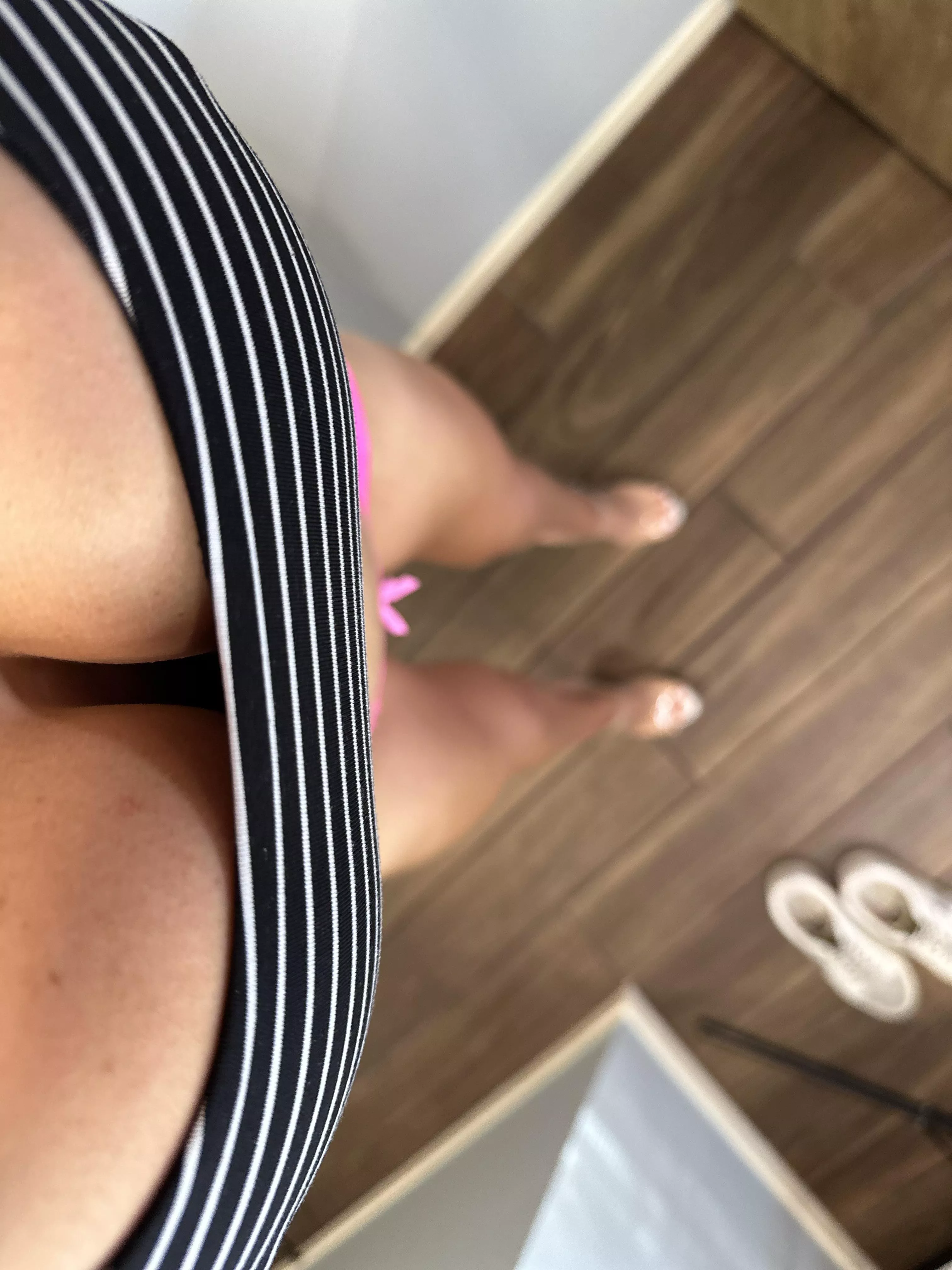 My POV of my cute little bow on my panties 