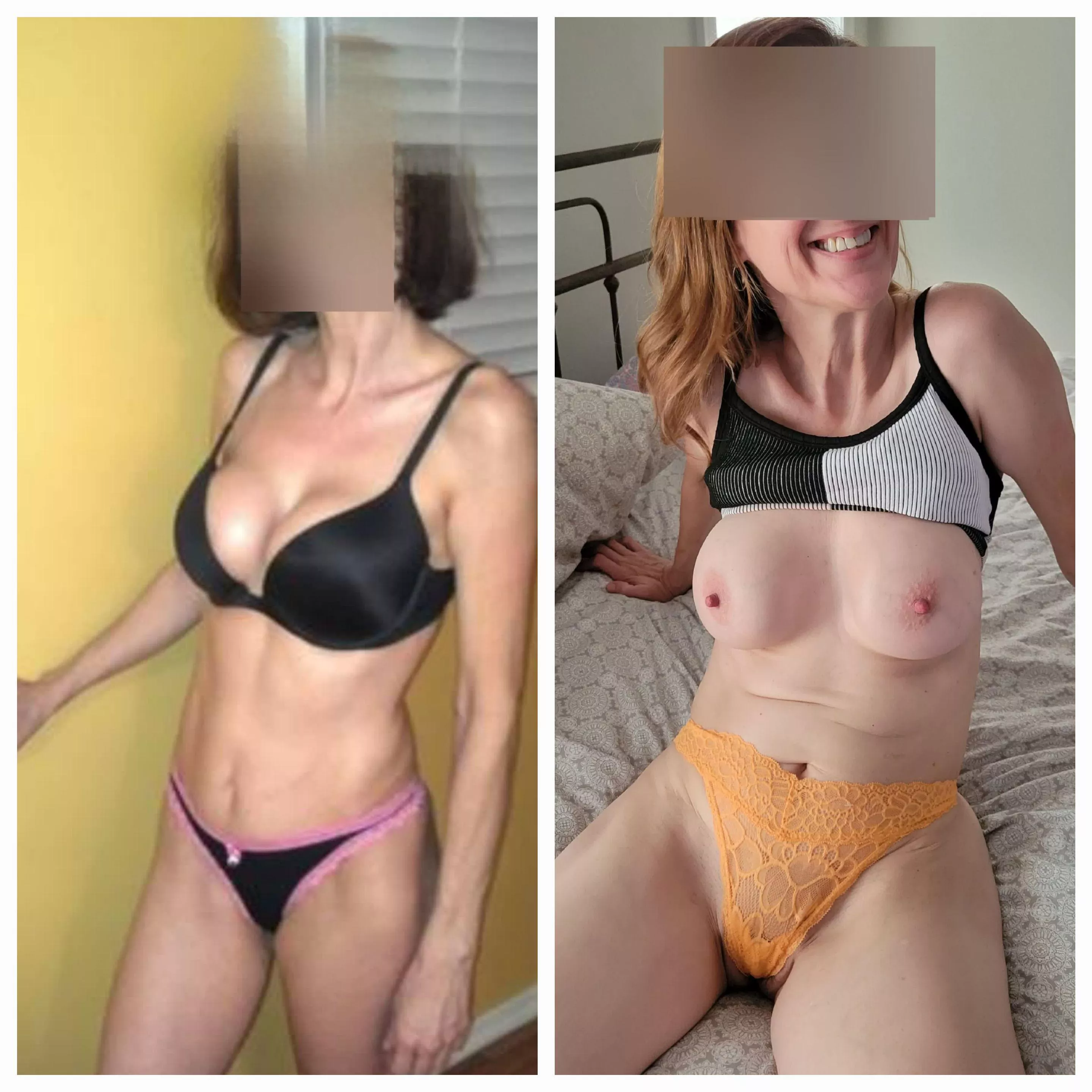 My stunning MILF!!  Left picture mid 30's,  right picture 54.  I feel like she gets sexier and hotter with age.   What do you think?