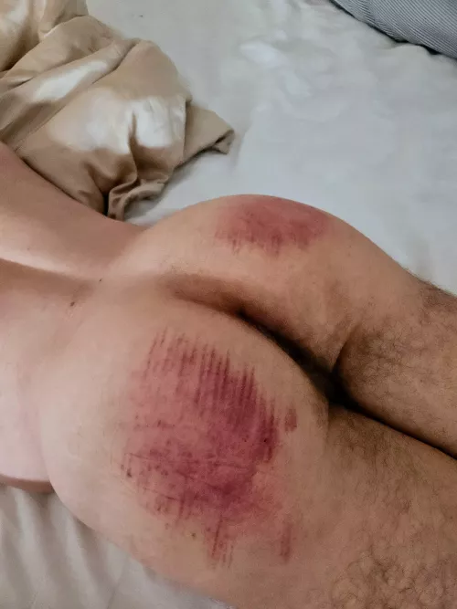 Playtime with a selection of paddles and canes, my butt was in heaven