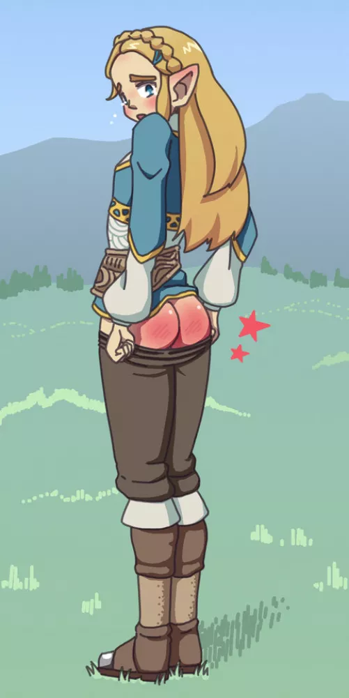 Punished Zelda Butt