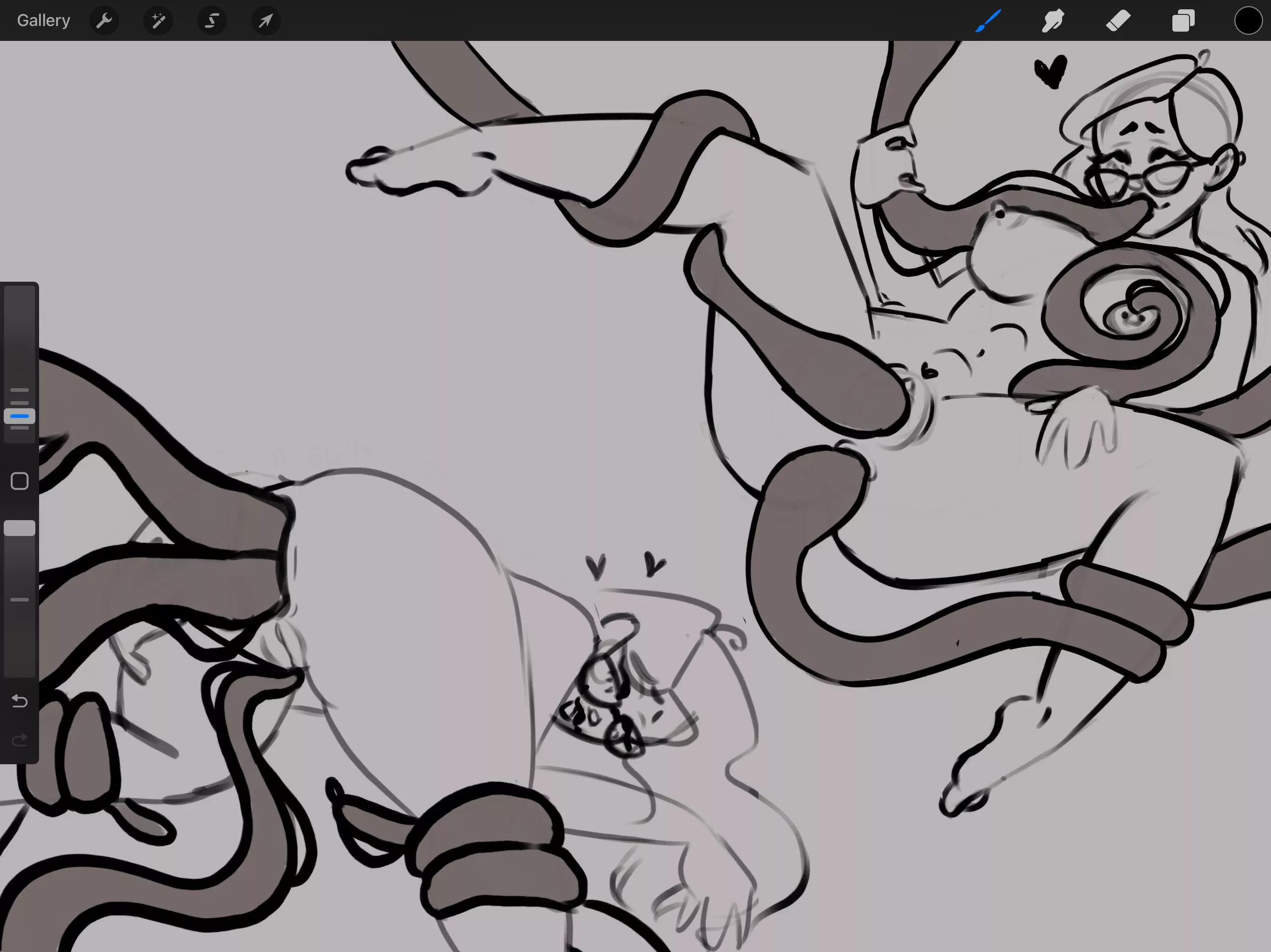 Tentacle Finale WIP 😈 Got some space to fill! [OC]