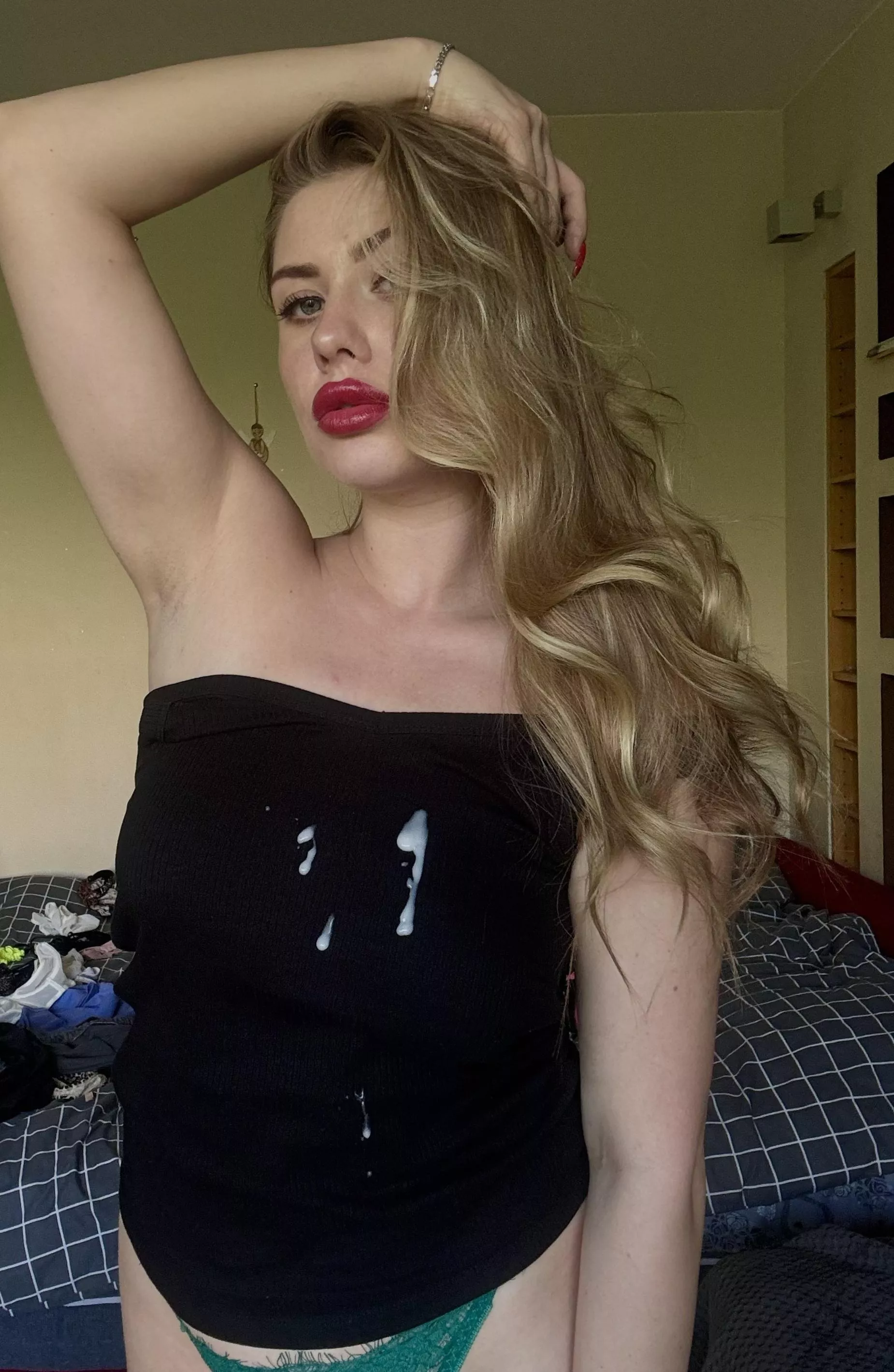 The thick cum on my clothes never felt as good as it did today