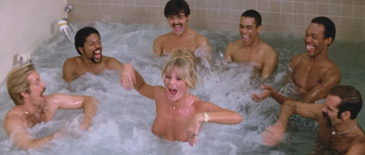 Valerie Perrine with The Village People, from 