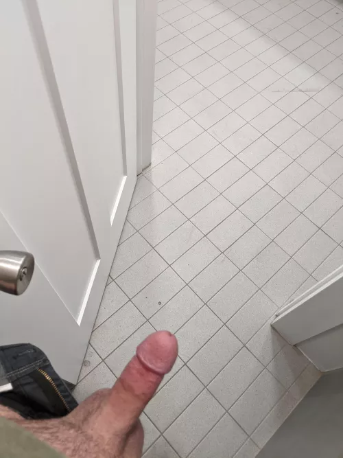 Waiting for someone to walk in 