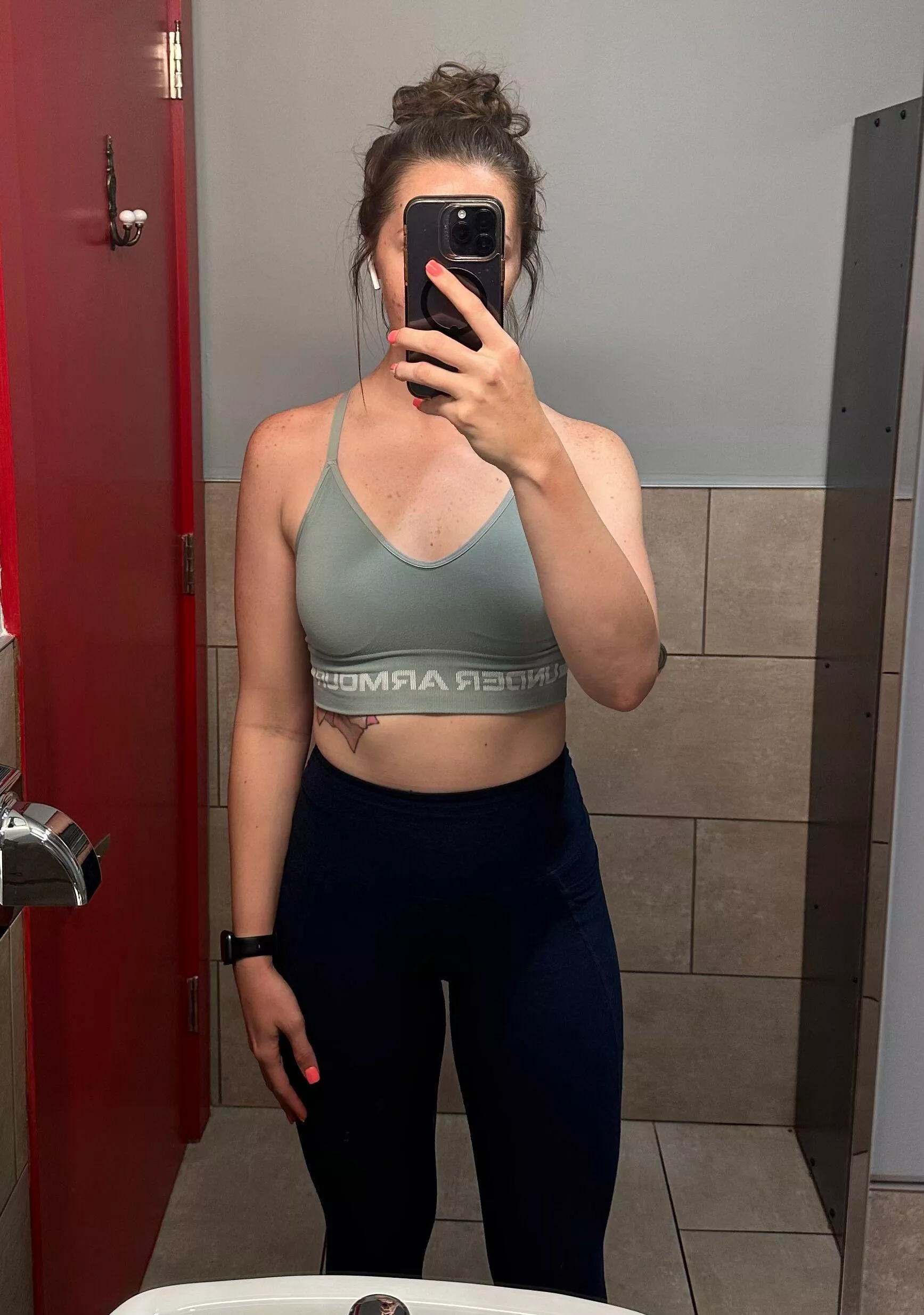 about to head into the sauna for some hot yoga 😋