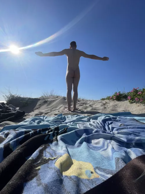 Being nude on the beach is the best feeling