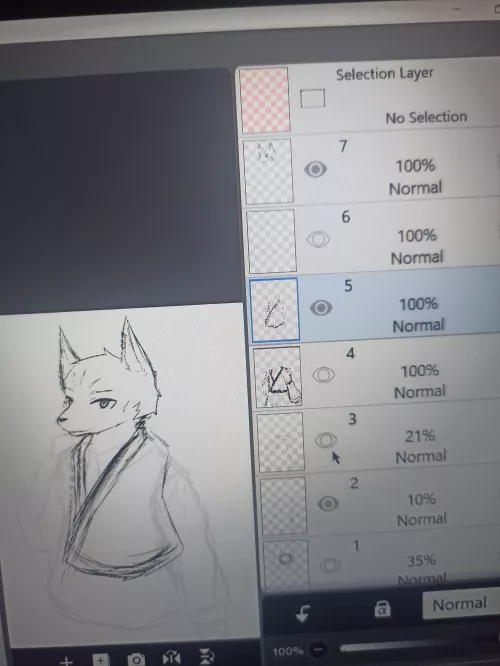 Does anyone has any reference image of fox wearing kimono in this kinda angle? I've been struggling at it for like 2 hours.