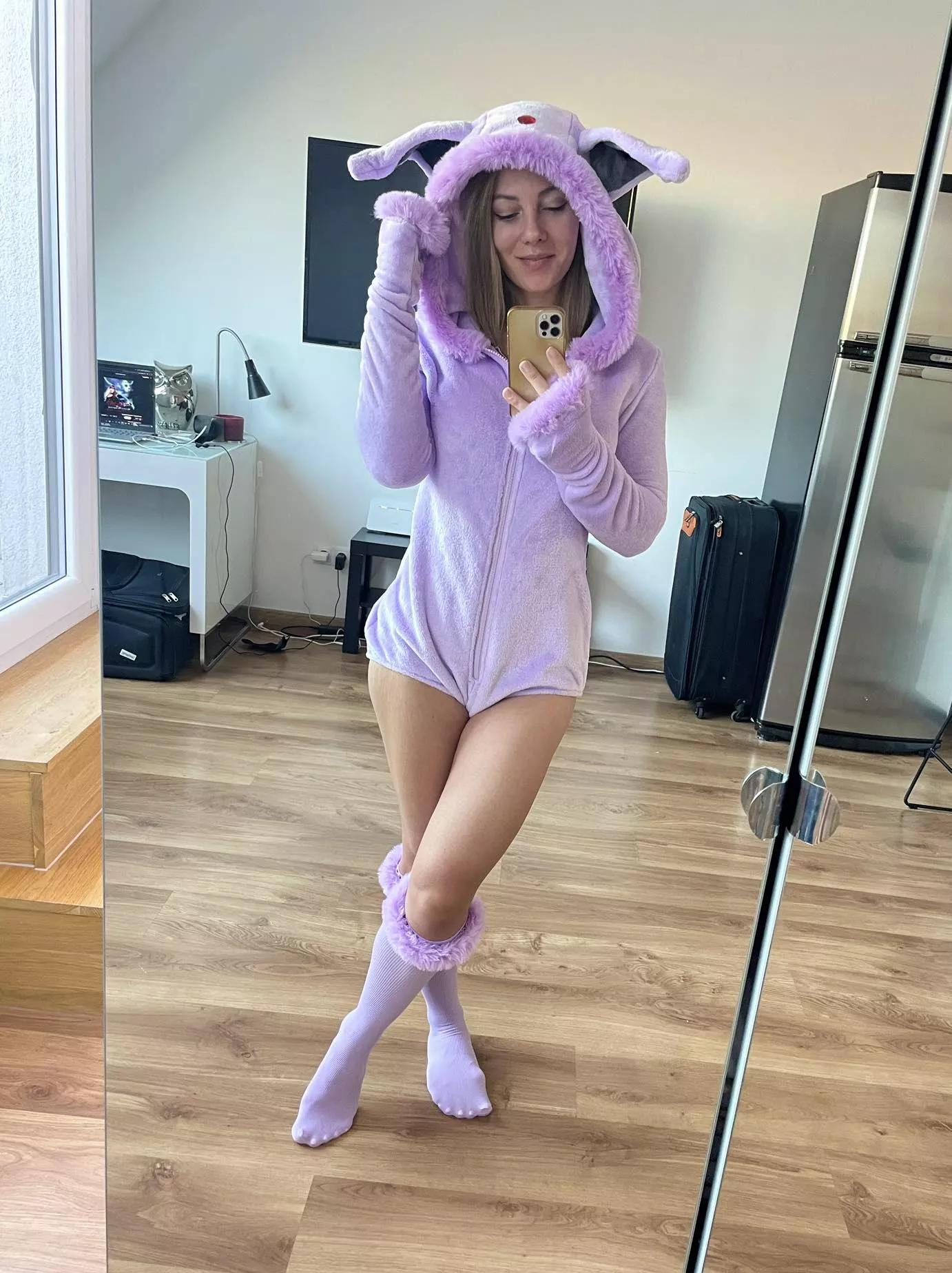 Felt cute in my Espeon onesie :)