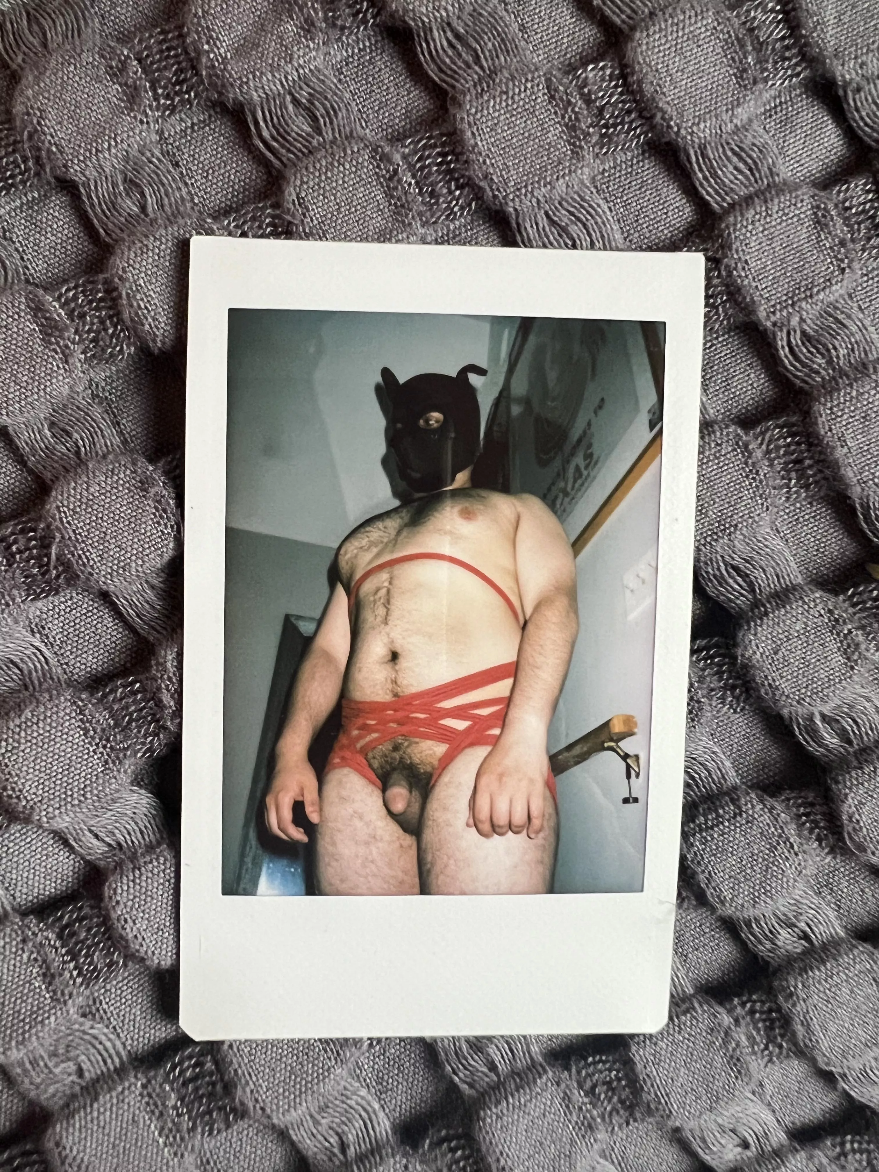 First time in a pup mask. Woooof
