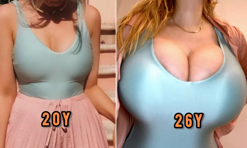 Found this old photo with the same swimsuit from now, what do you think? 