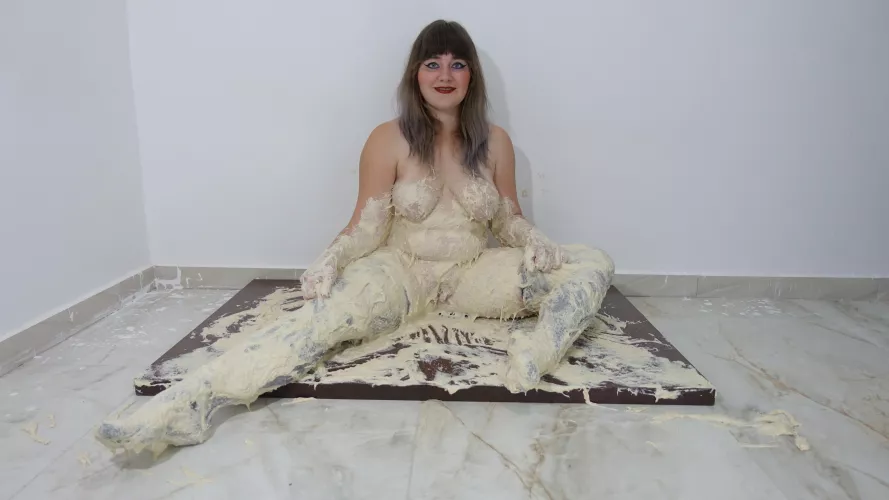 I got dirty in some dough I made out of flour and water