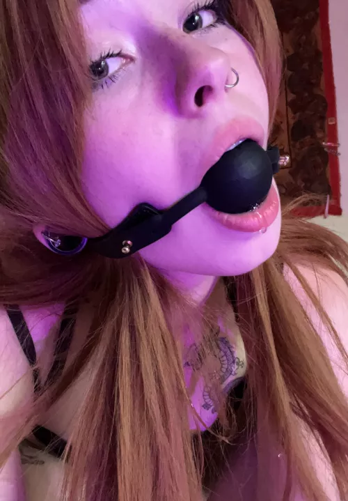 I love the feeling when my mouth fills with saliva and it slowly flows down my lips