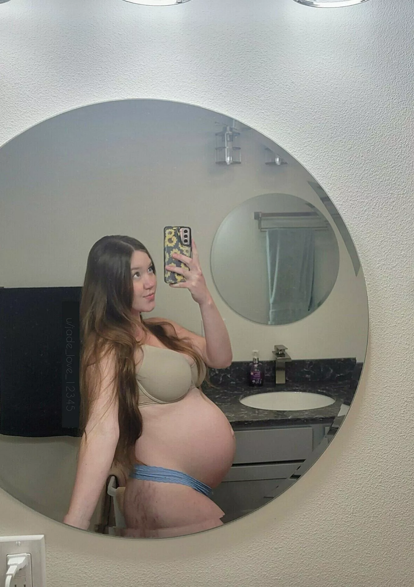 I took this photo the day before I went into labor 