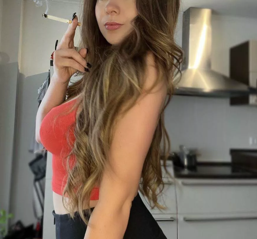 I'm only enjoying my cigarette.. U like that view?