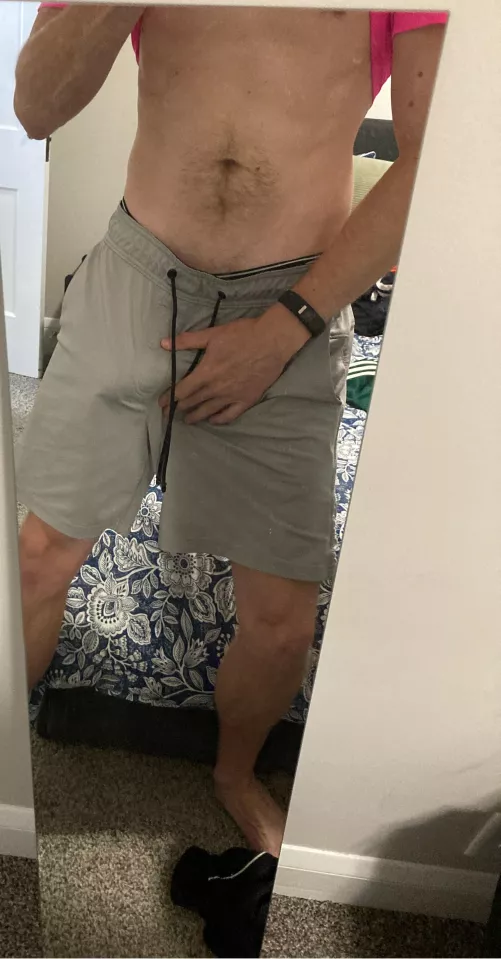 Is my bulge obvious in these shorts? 