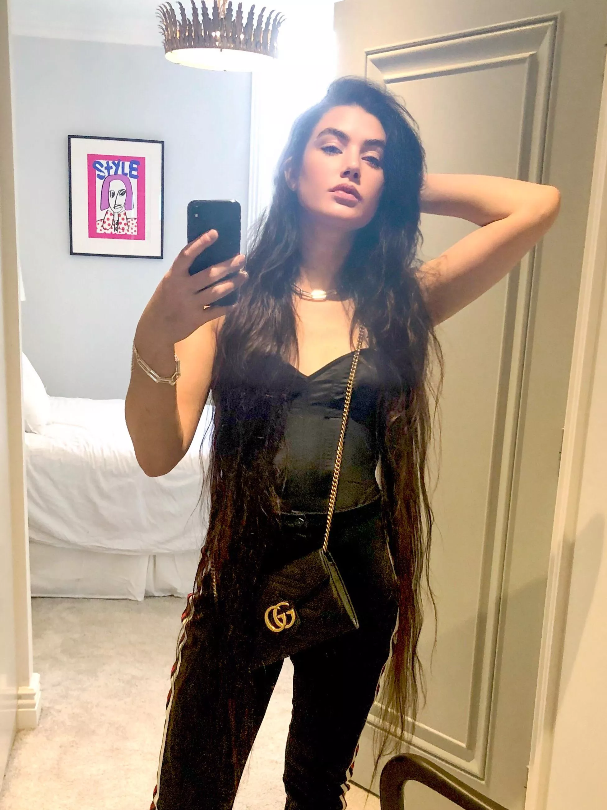 My super long Goddess hair 😏