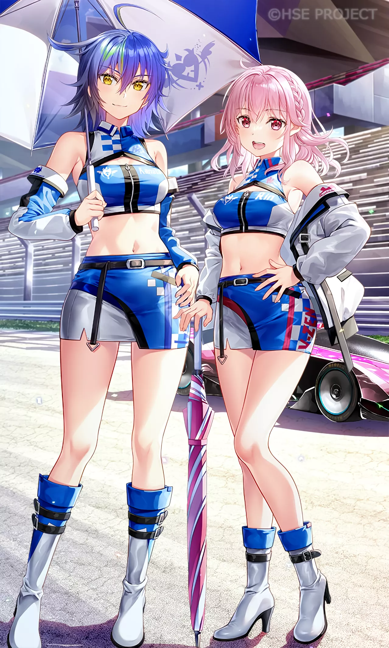 Race Queens Rin & Kanata [Highspeed Etoile]