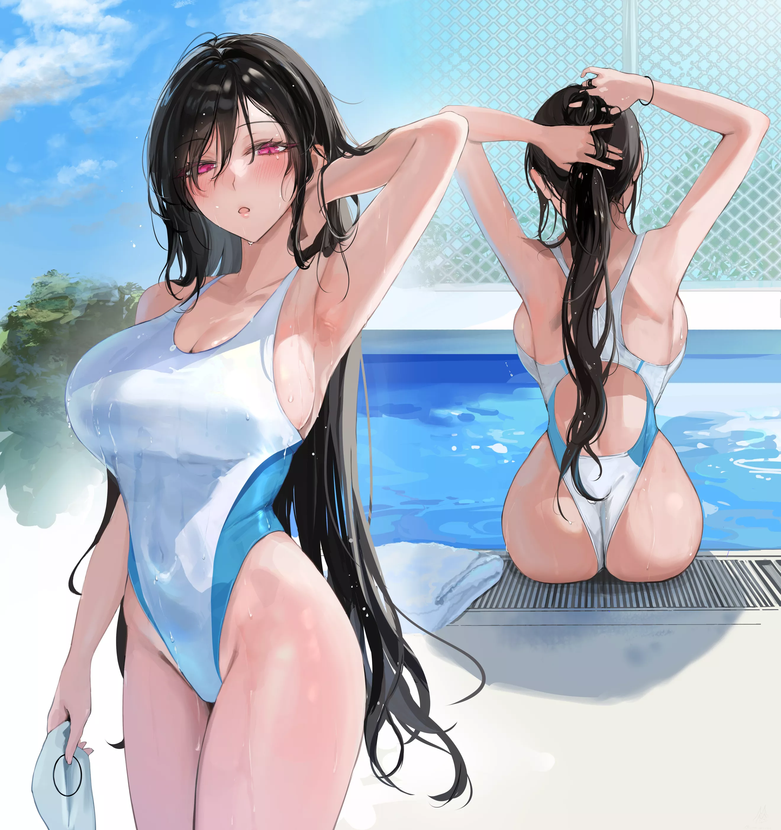 Swimming lesson is over