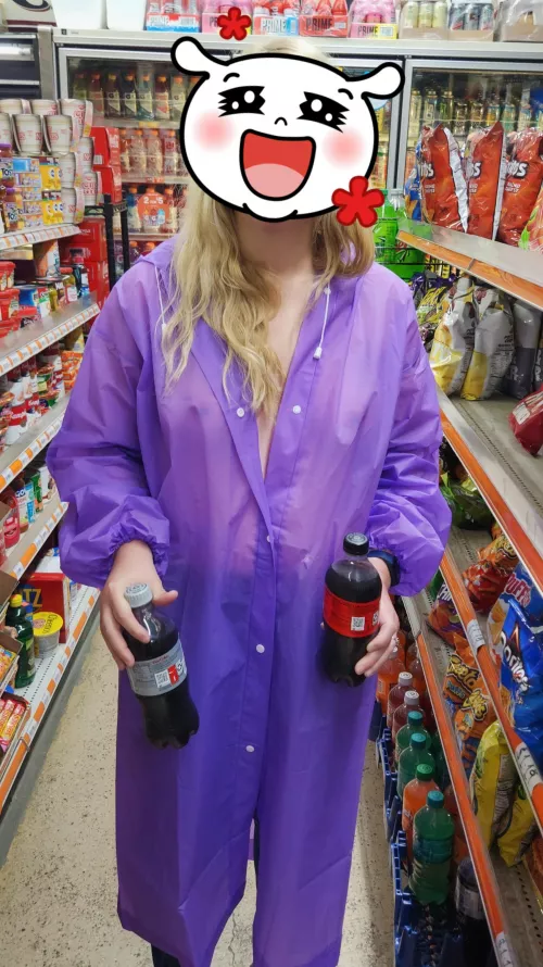 Topless under my raincoat