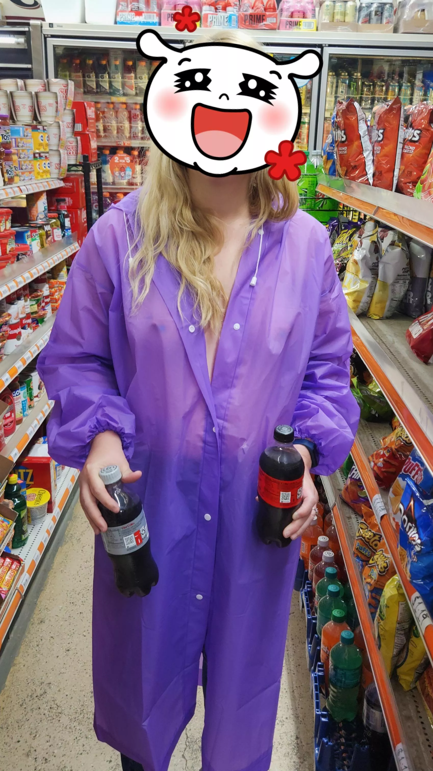 Topless under my raincoat