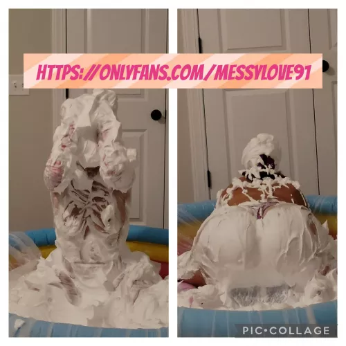 When you disappear into a pool of cream with your vibrator. Who wants to join