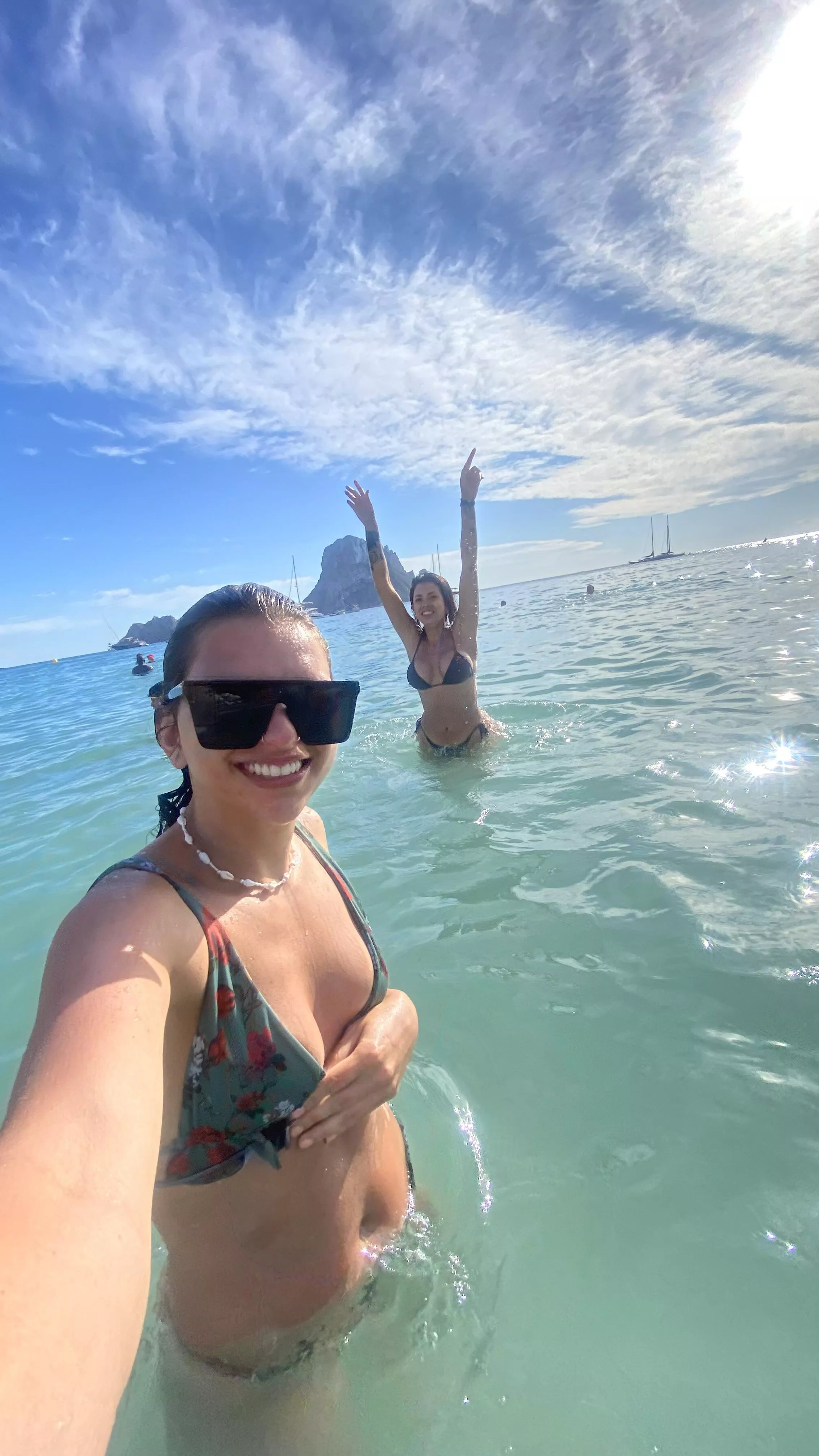 With my friend in Ibiza ! 