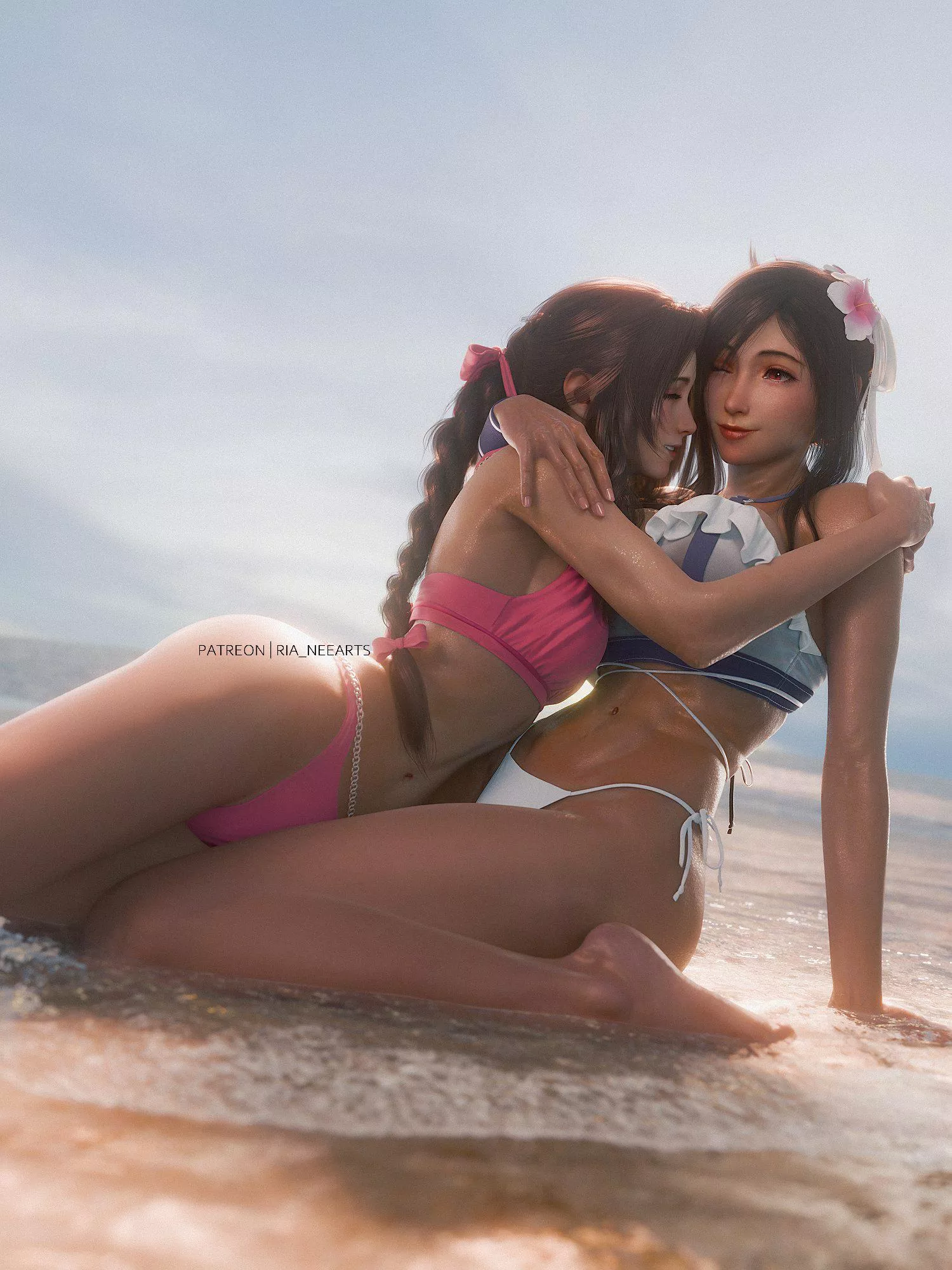 Aerith and Tifa (Ria)