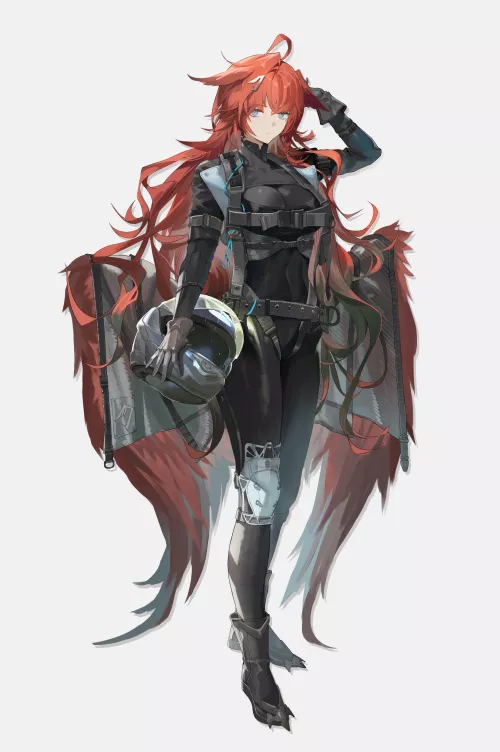 cute bird racer lady [original]