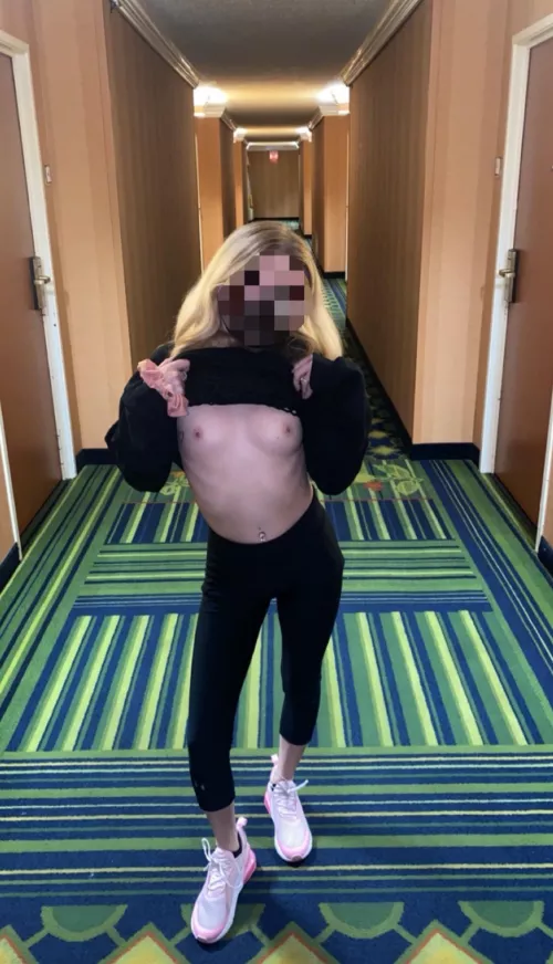 Giving hotel security something to look at 😏