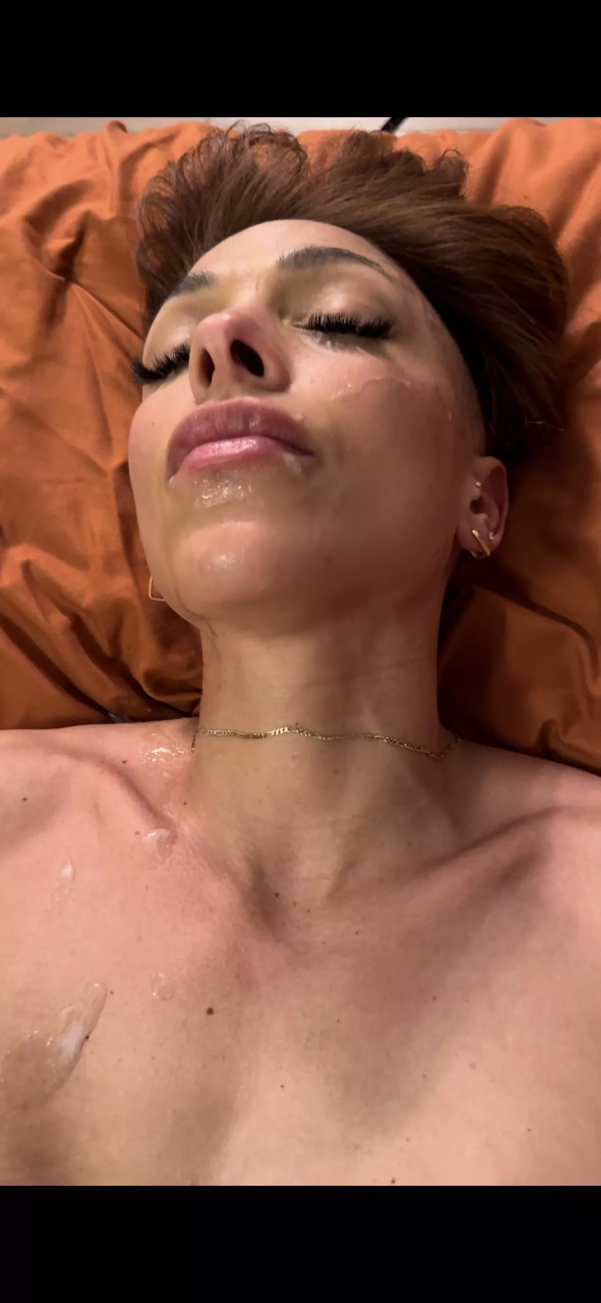 She fell asleep like this 🔥