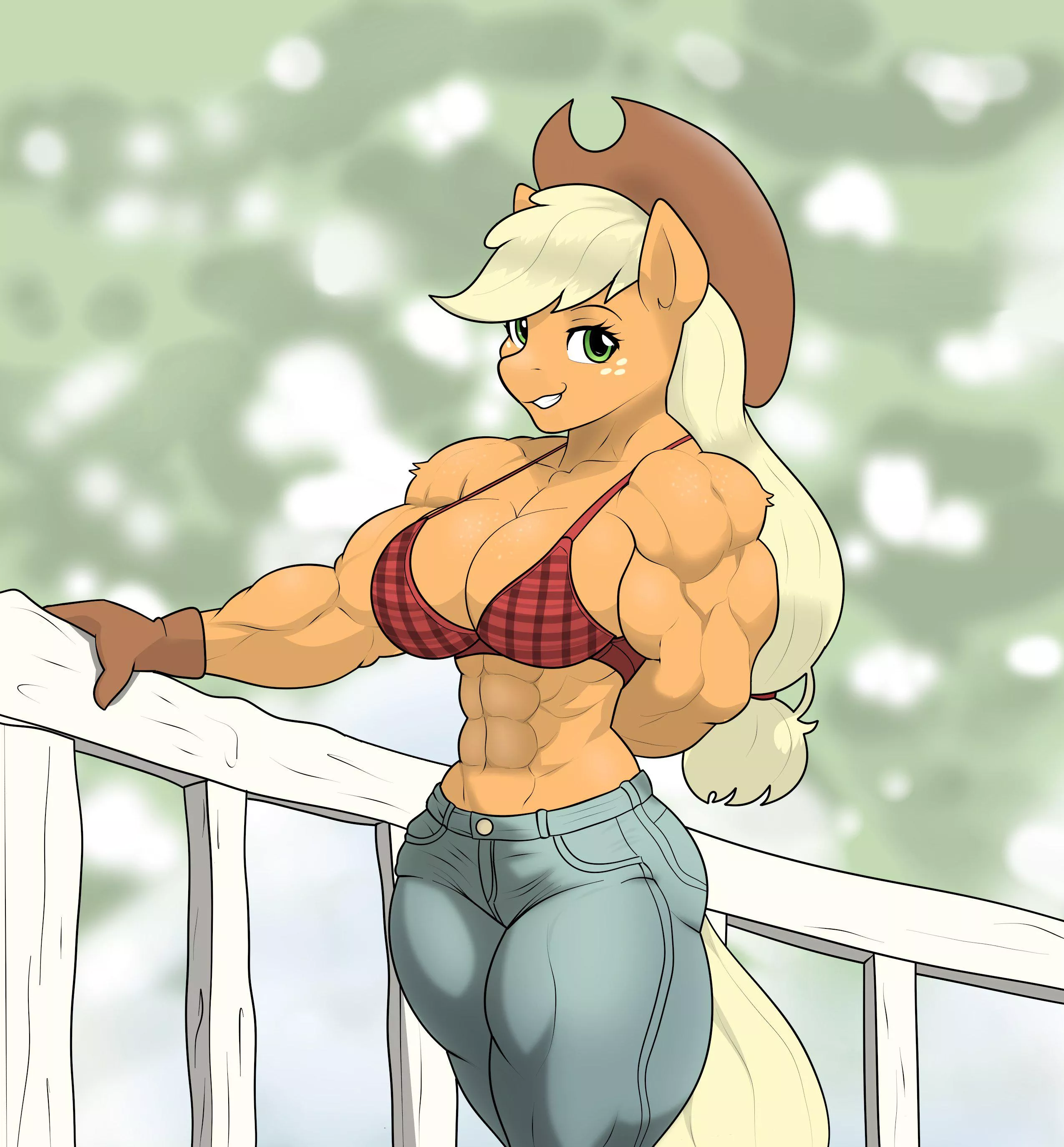 An experimental Applejack piece [@matchstick_]