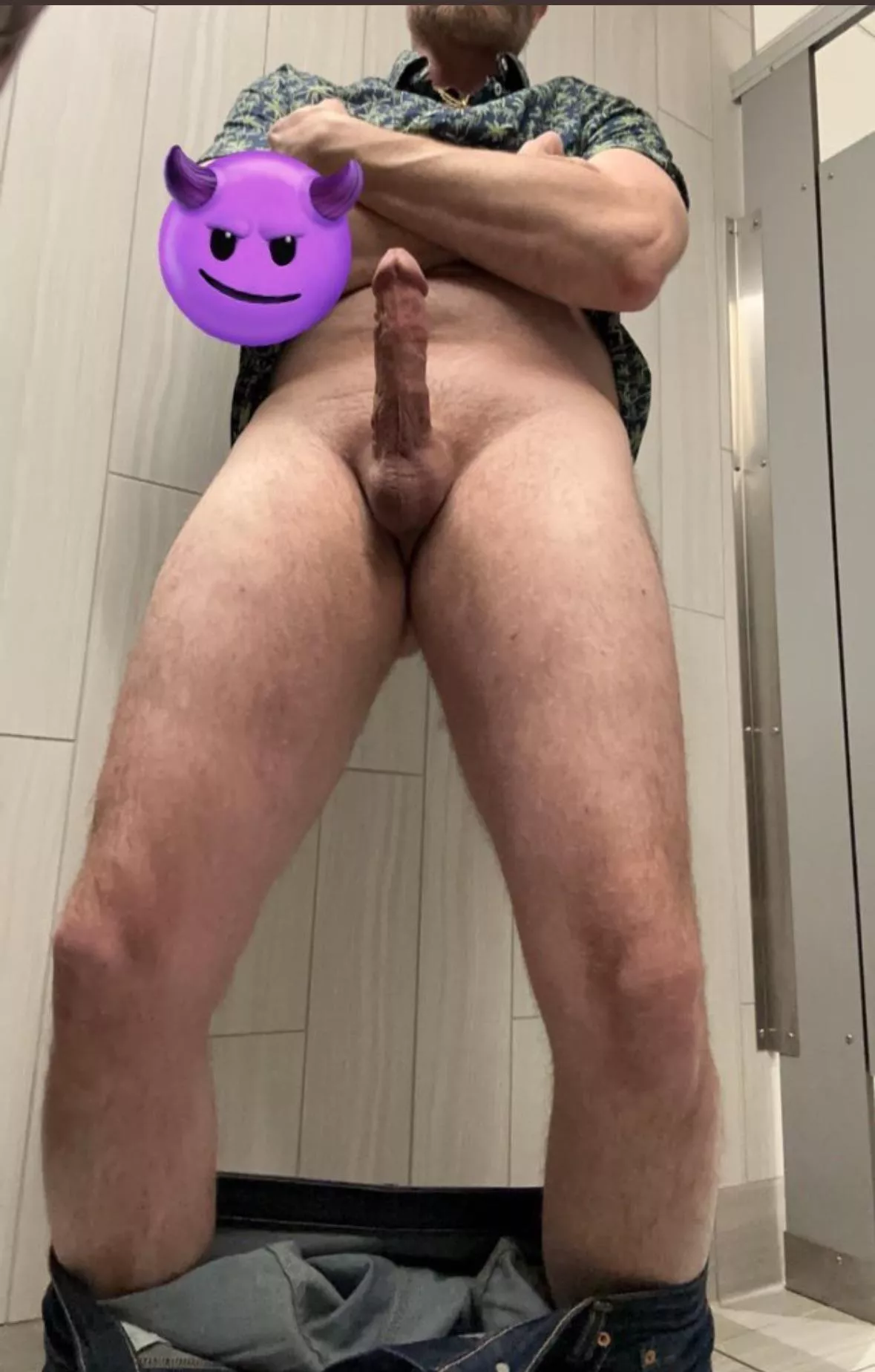 Are you coming to meet Dad in the restroom stall?