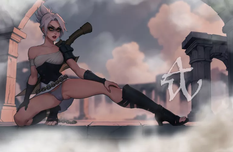 [Artwork] by (Abel_Waters) The Exile Riven Fan Art From League Of Legends.