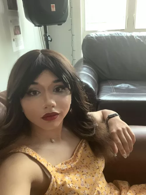 Decided to get glammed up for a day of sitting at home