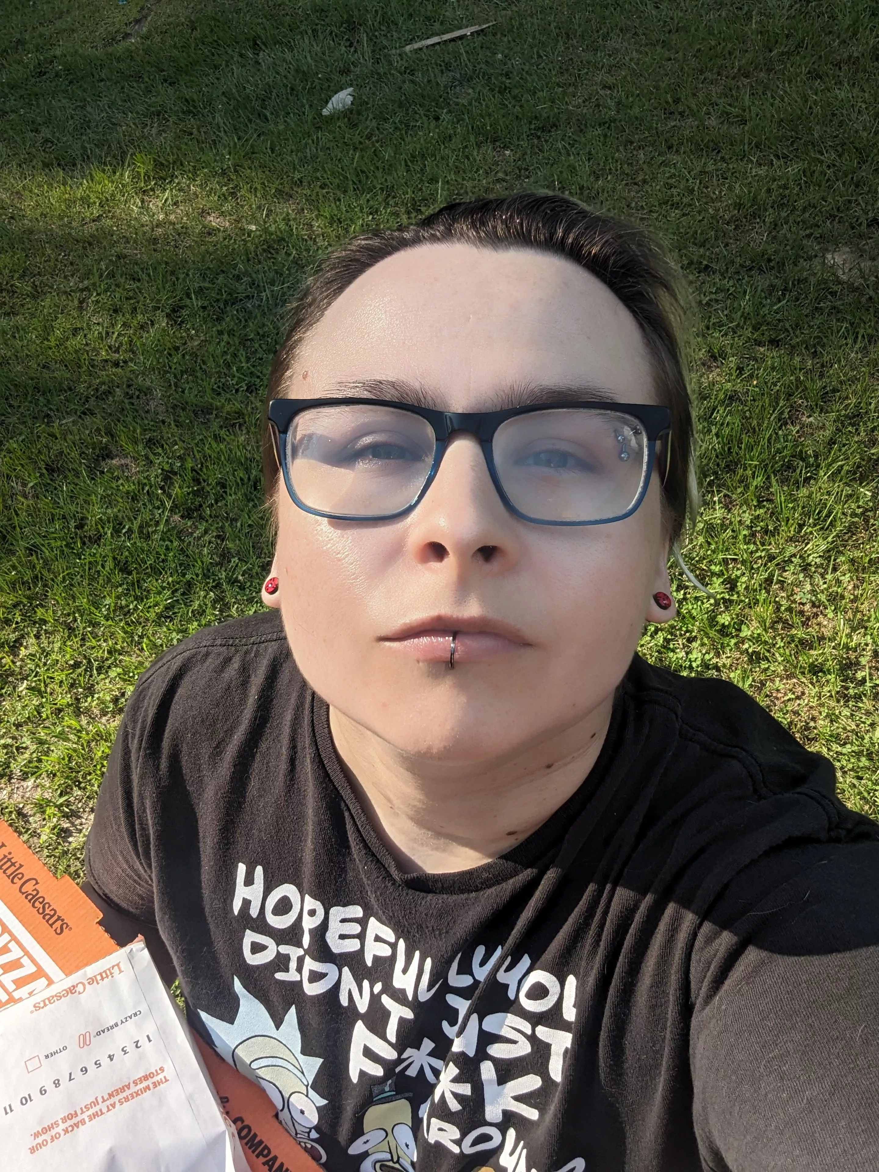 Enjoying the sunshine and getting takeout hehe