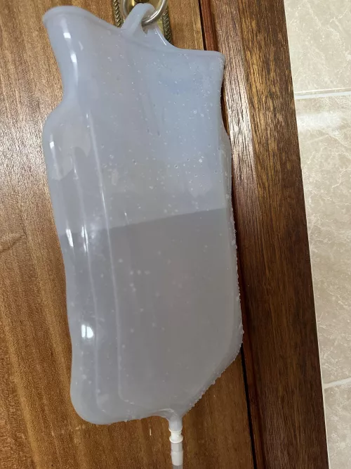 High volume enema before anal play 🍑😈