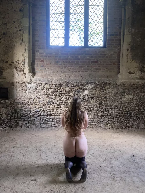 I always like to wear my best thigh high stockings on Sunday 