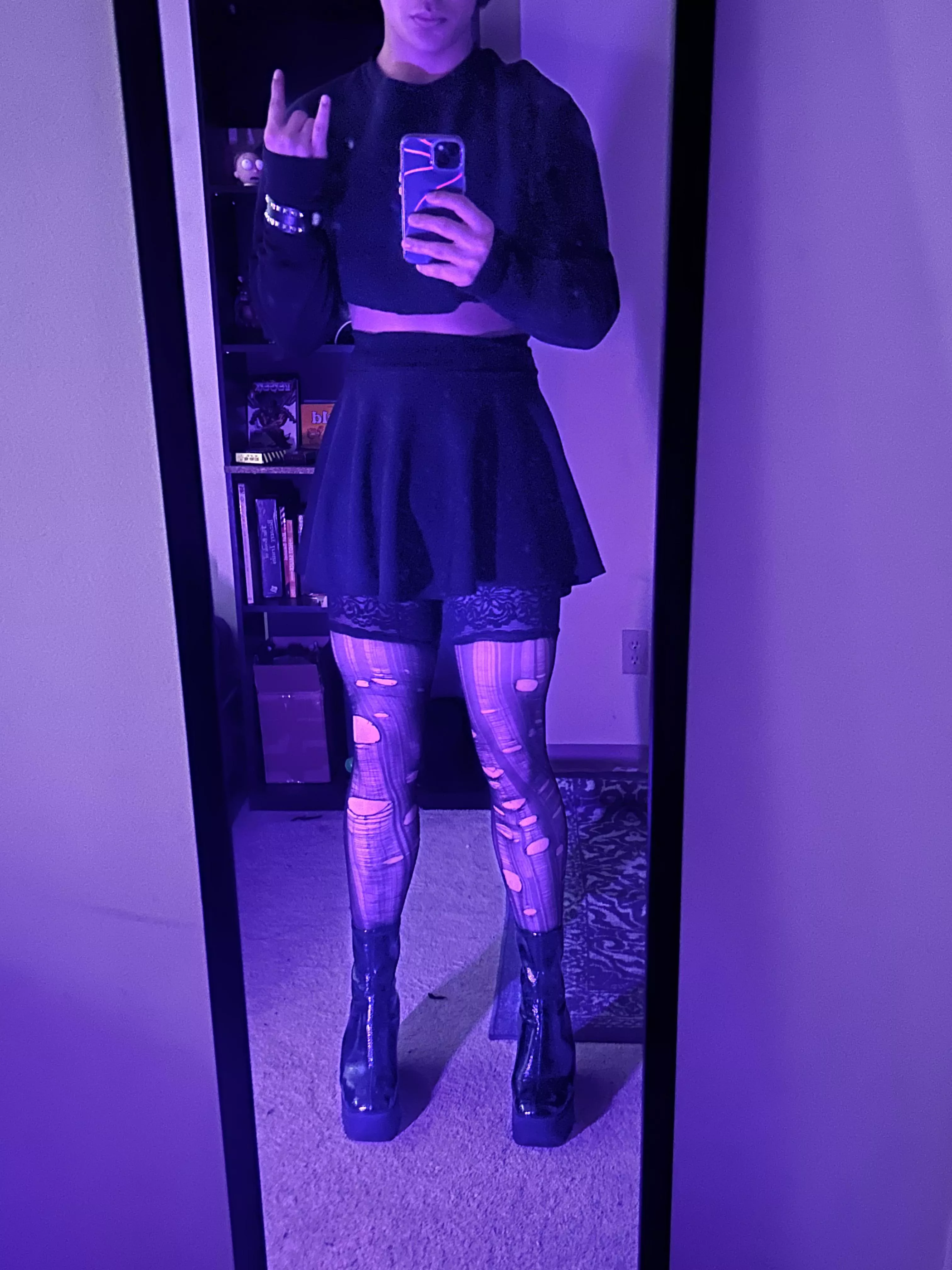 Is this fit cute? 🕸️🦇🖤
