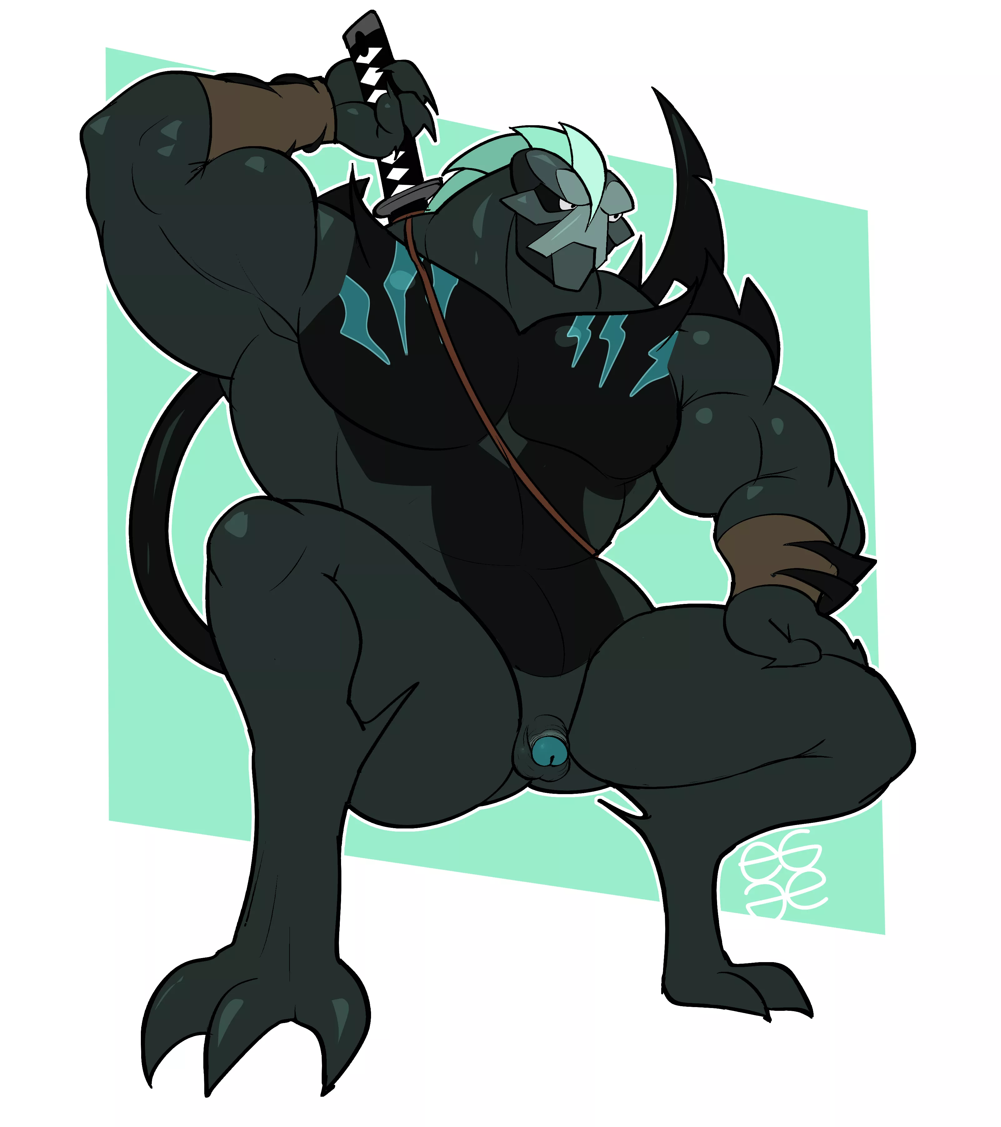 k'ranch posing for hunt (egg_concept)