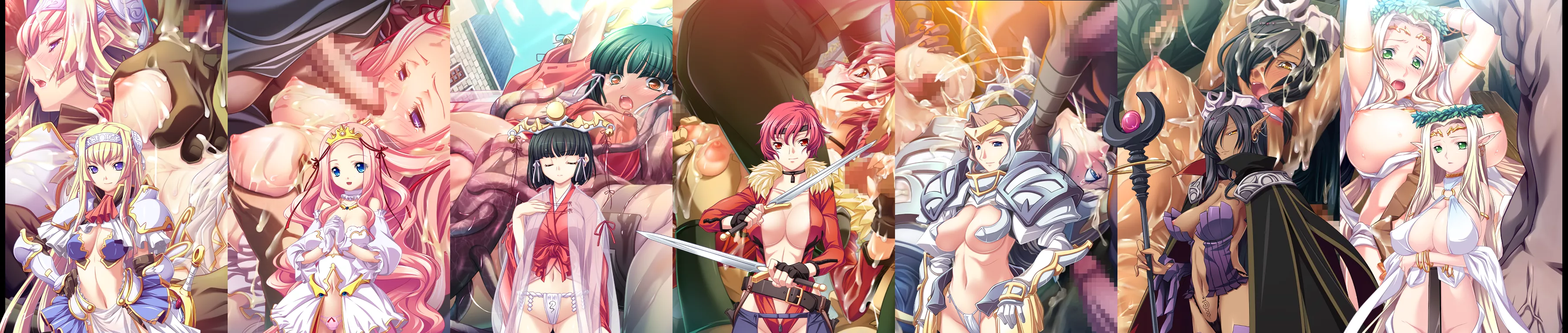 Kuroinu Heroines Before and After Capture and Enslavement by the Invading Sex Empire