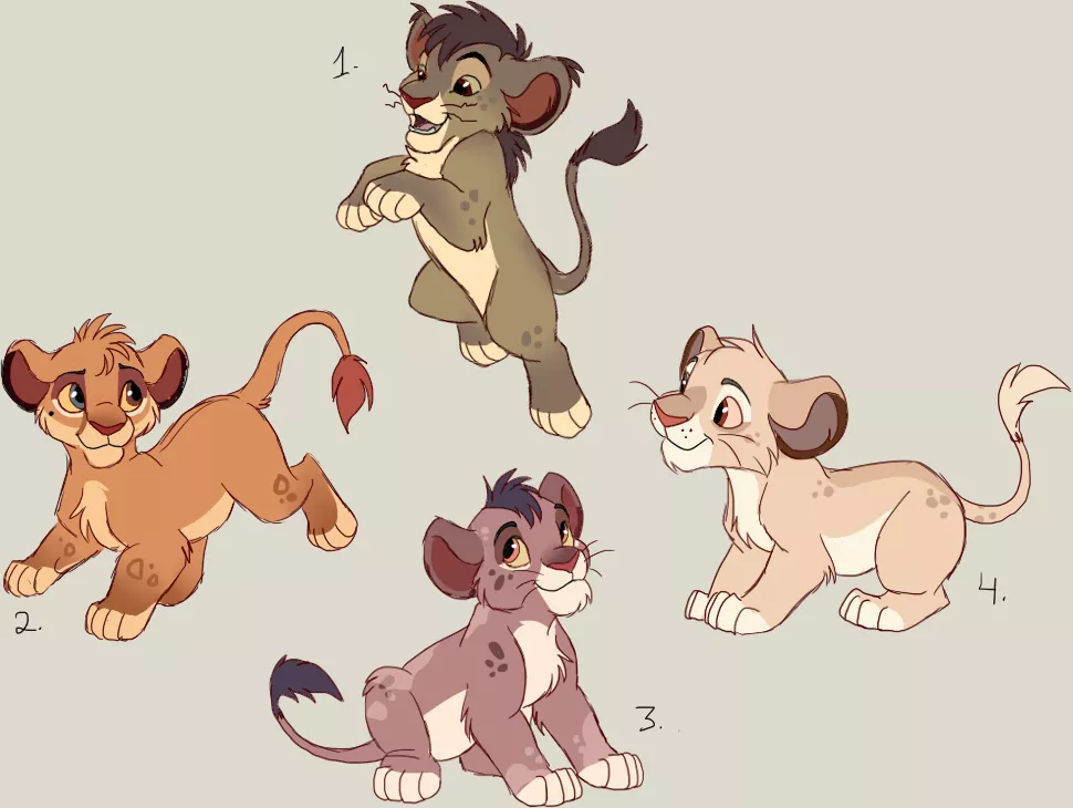 Lion King Was My Favorite Disney Movie Growing Up! What Was Yours? (Adoptables - Flat Sale)