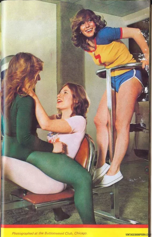 Not nude but still “smutty” in a sexy way - SideStripeShorts vintage sexy shot at the gym