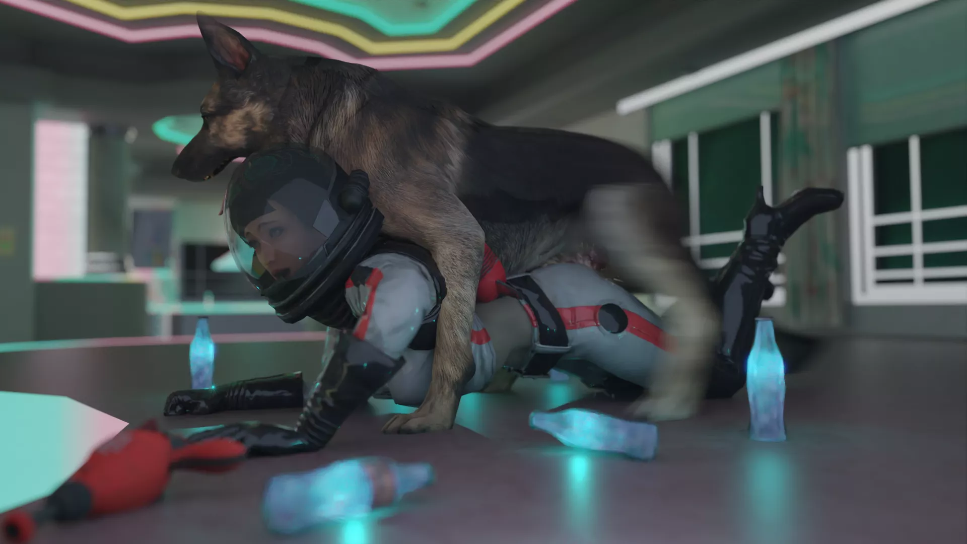 Nuka Girl with Dog Meat [gur0 Ninja](Fallout)