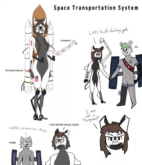 Space Shuttle as a furry!