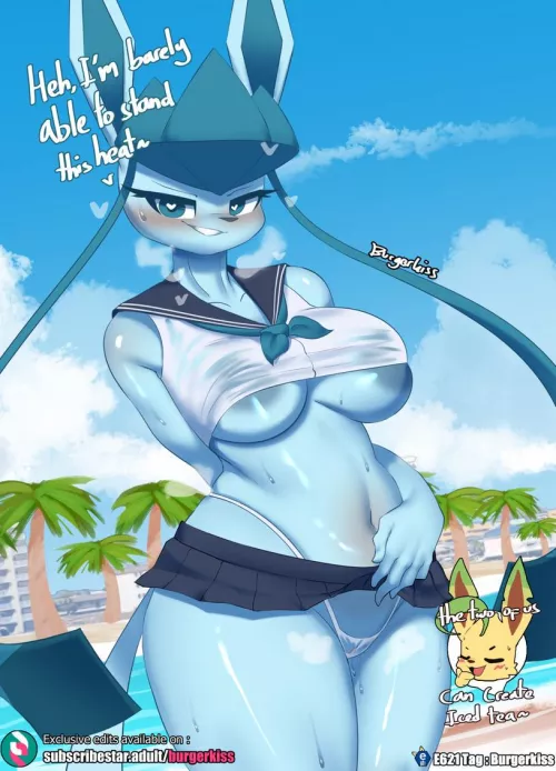Summer Schoolgirl Glaceon [F] (burgerkiss)