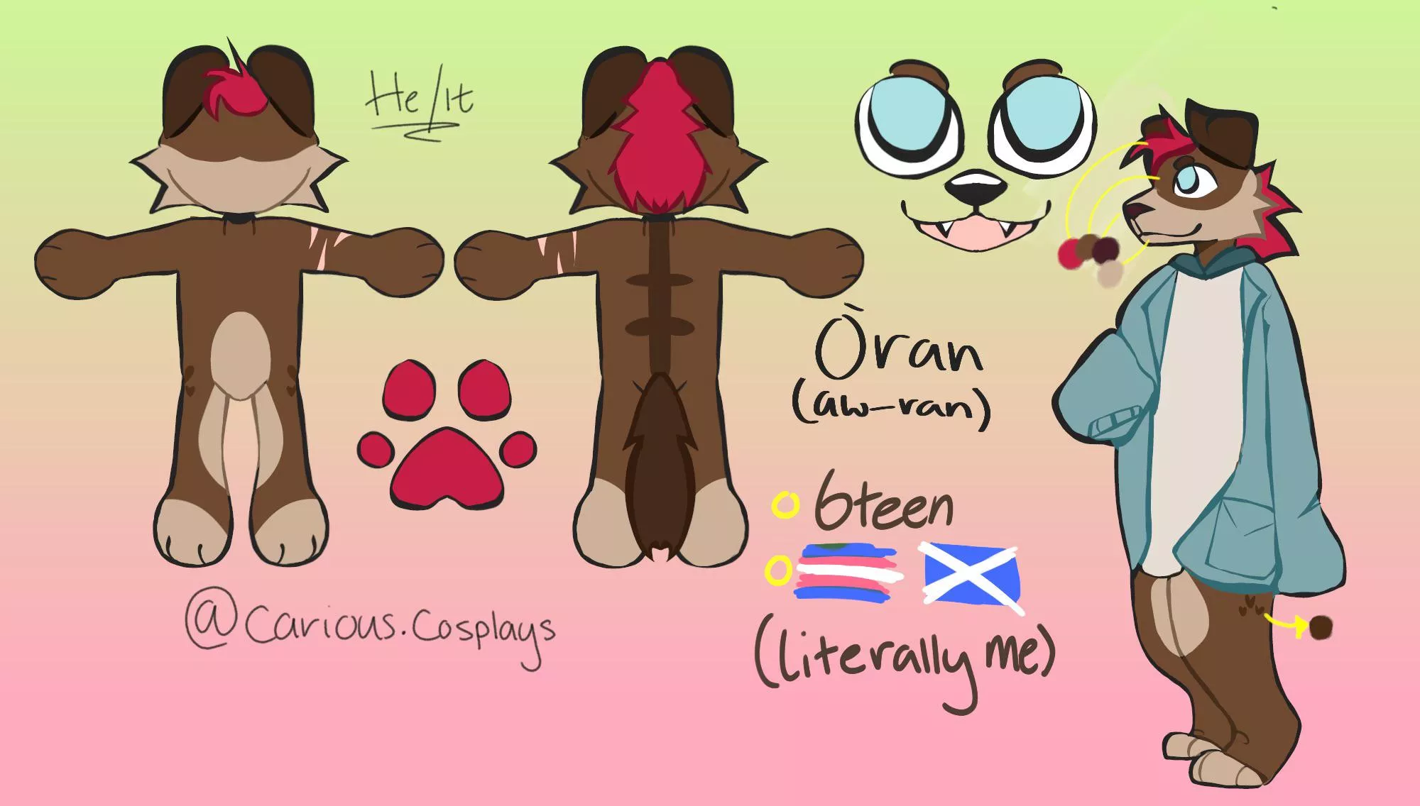 Trying to work out costs, How much would it be for a head and some pawz for him?