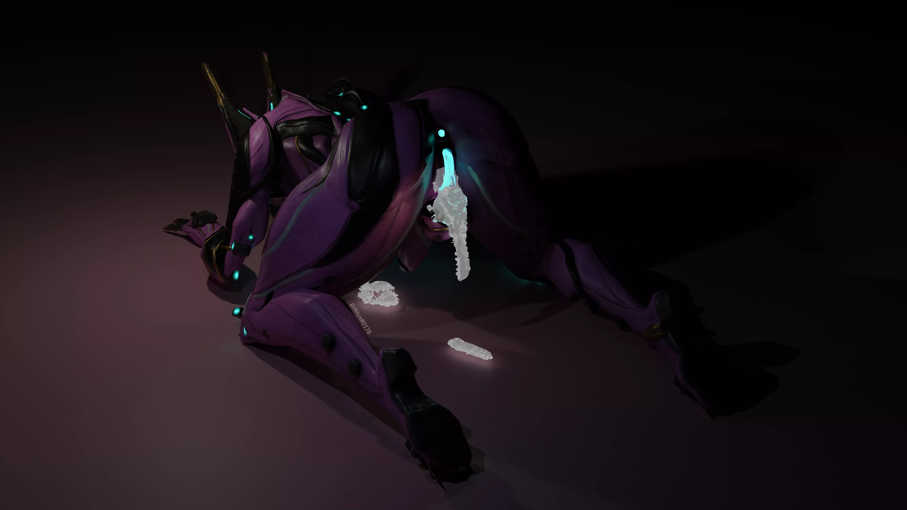 [Valkyr] [Futa] I wonder if Warframe cum glows...