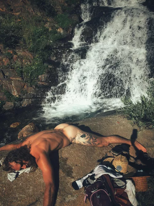 What's better than napping on a warm rock in the sun after skinny dipping in a cold mountain spring?
